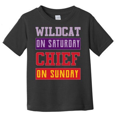 Wildcat On Saturday Chief On Sunday Toddler T-Shirt