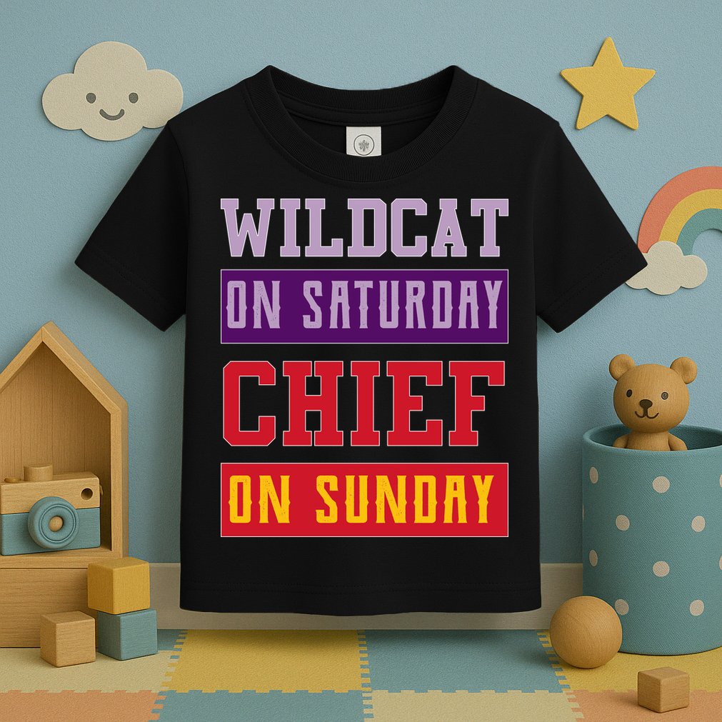 Wildcat On Saturday Chief On Sunday Toddler T-Shirt