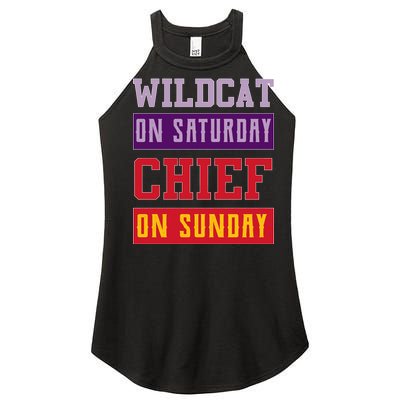 Wildcat On Saturday Chief On Sunday Women's Perfect Tri Rocker Tank