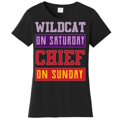 Wildcat On Saturday Chief On Sunday Women's T-Shirt