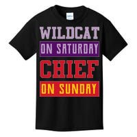 Wildcat On Saturday Chief On Sunday Kids T-Shirt