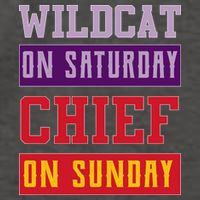 Wildcat On Saturday Chief On Sunday Vector Backpack