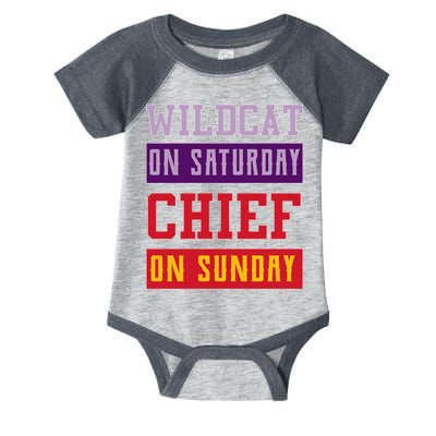 Wildcat On Saturday Chief On Sunday Infant Baby Jersey Bodysuit