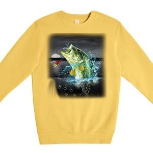 Wilderness Bass - Fishing Premium Crewneck Sweatshirt