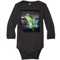 Wilderness Bass - Fishing Baby Long Sleeve Bodysuit