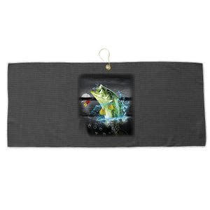 Wilderness Bass - Fishing Large Microfiber Waffle Golf Towel