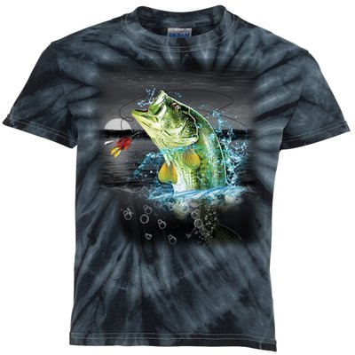 Wilderness Bass - Fishing Kids Tie-Dye T-Shirt