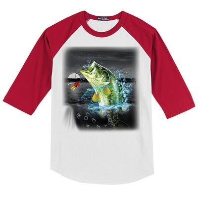 Wilderness Bass - Fishing Kids Colorblock Raglan Jersey