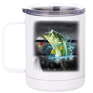 Wilderness Bass - Fishing 12 oz Stainless Steel Tumbler Cup