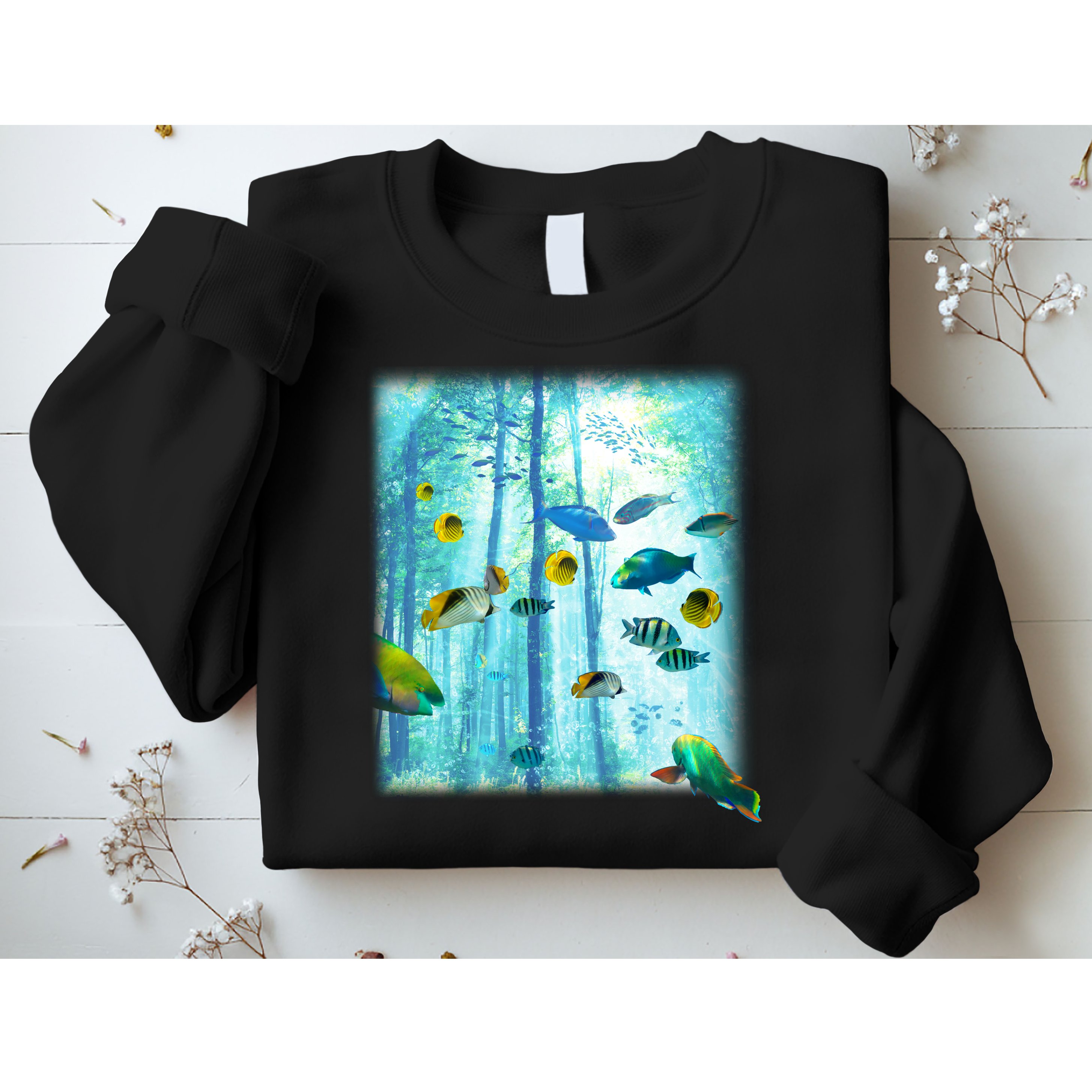 Wilderness Fish In Nature Sweatshirt