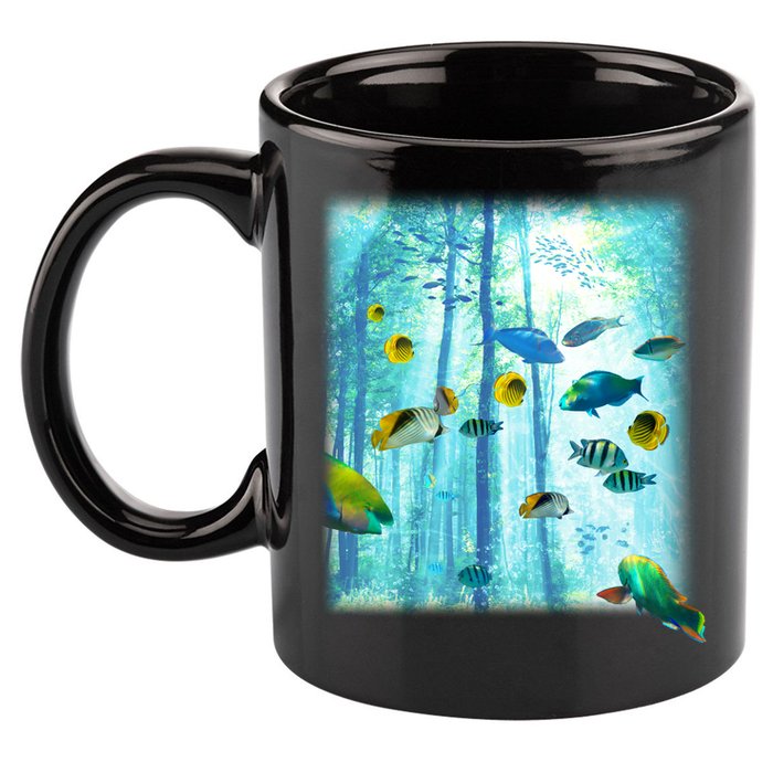 Wilderness Fish In Nature 11oz C Handle Ceramic Mug