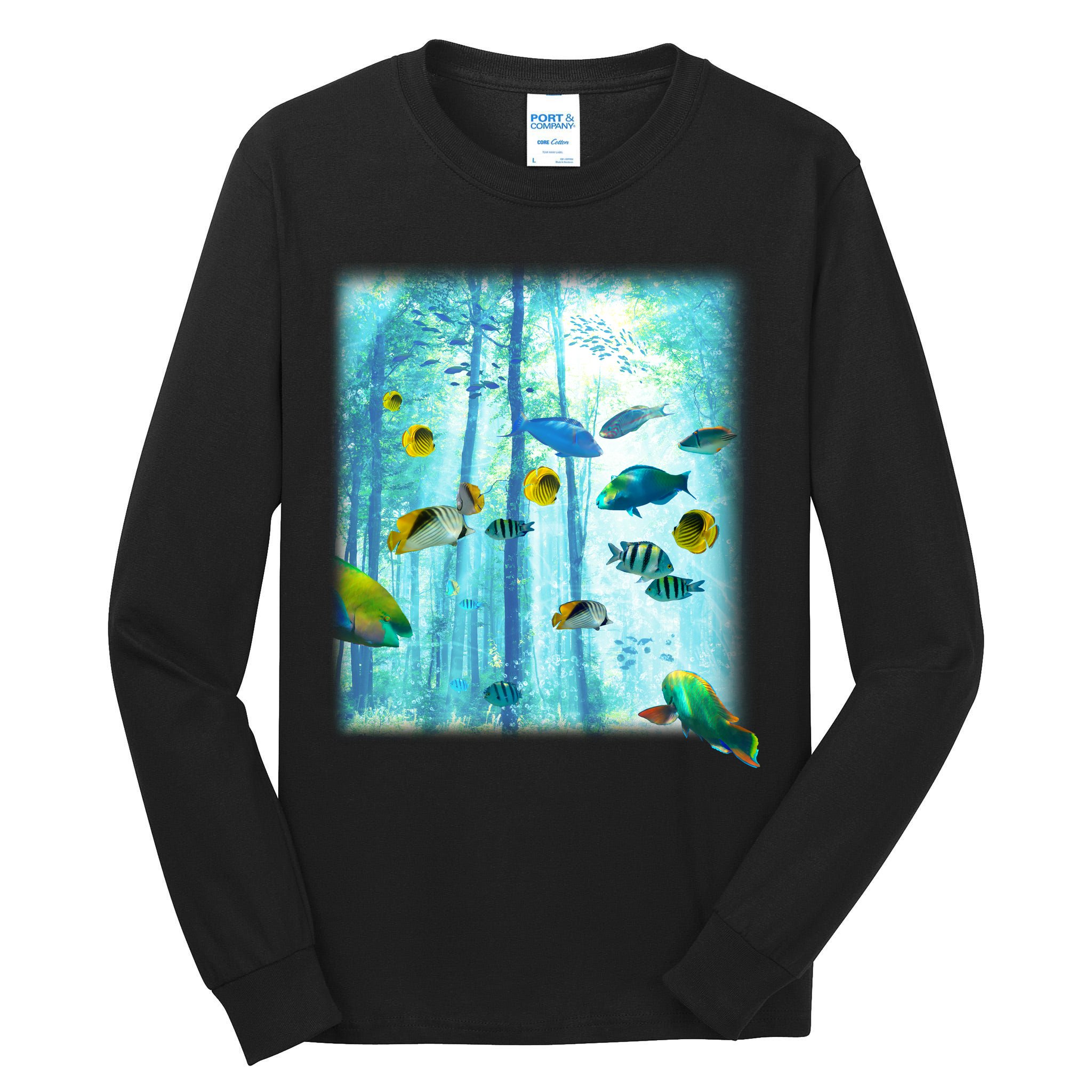 Wilderness Fish In Nature Tall Long Sleeve T-Shirt