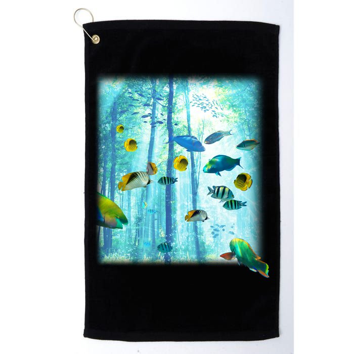 Wilderness Fish In Nature Golf Towel