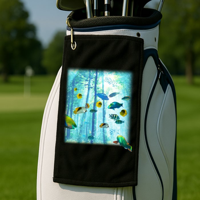Wilderness Fish In Nature Golf Towel
