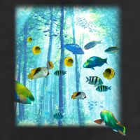 Wilderness Fish In Nature Golf Towel