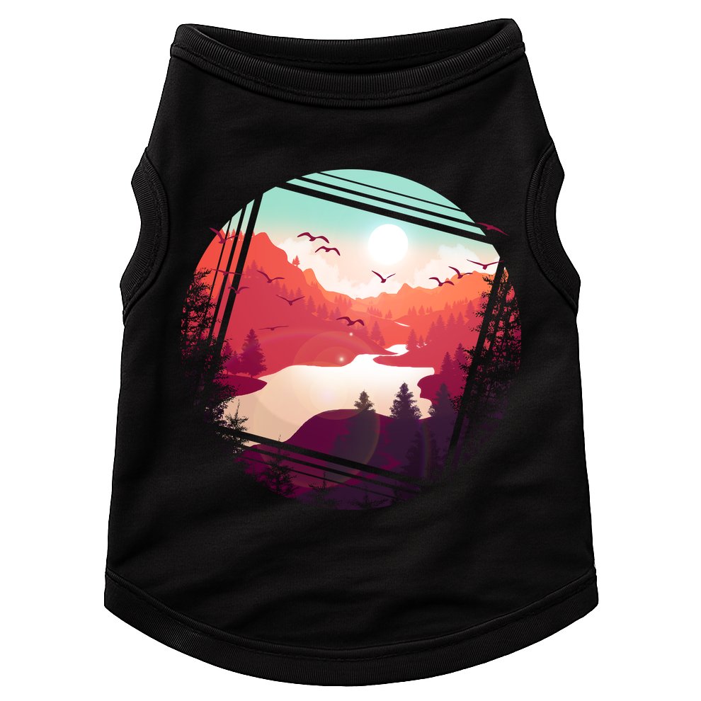 Wilderness Nature Scenery Doggie Tank