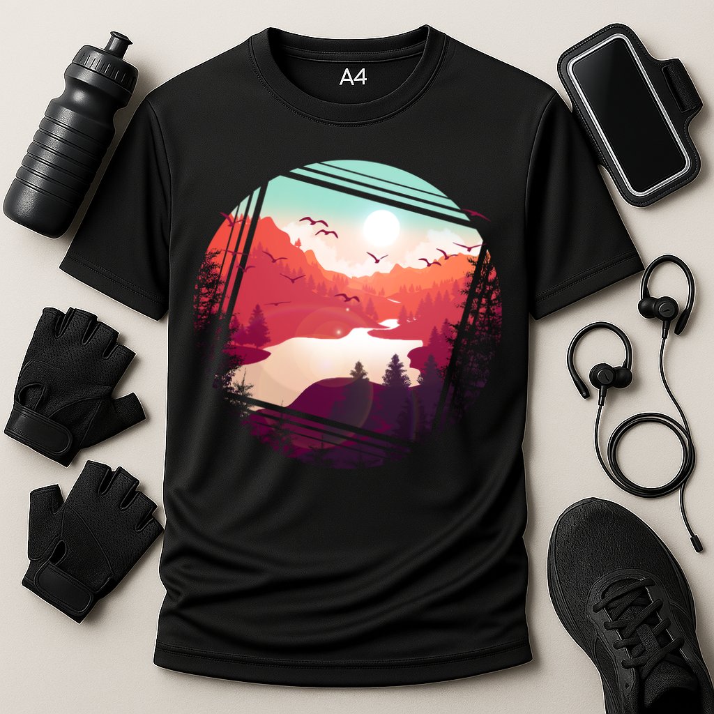 Wilderness Nature Scenery Cooling Performance Crew T-Shirt