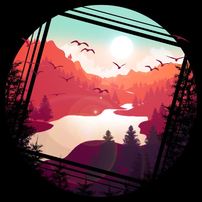 Wilderness Nature Scenery Button