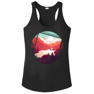 Wilderness Nature Scenery Ladies PosiCharge Competitor Racerback Tank