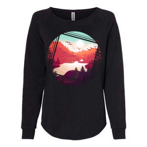 Wilderness Nature Scenery Womens California Wash Sweatshirt