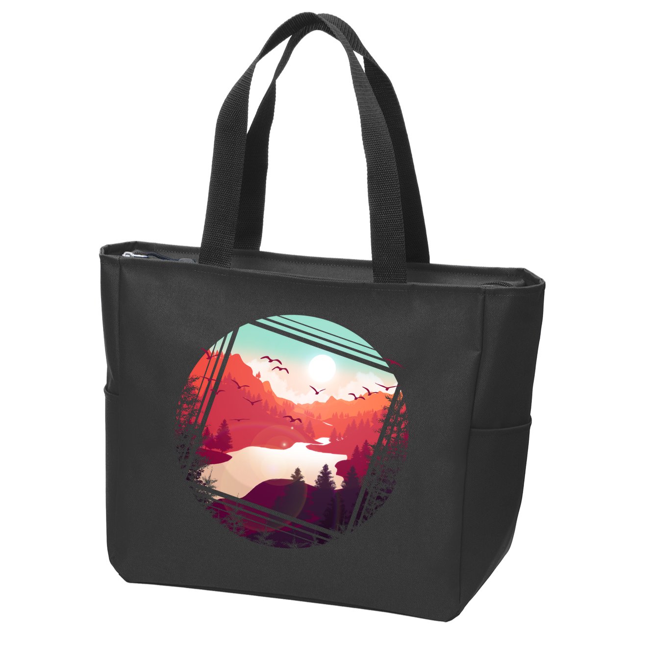 Wilderness Nature Scenery Zip Tote Bag