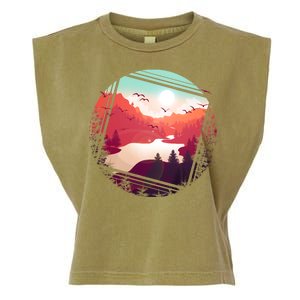 Wilderness Nature Scenery Garment-Dyed Women's Muscle Tee