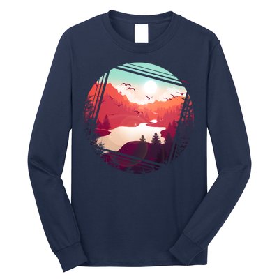 Wilderness Nature Scenery Long Sleeve Shirt