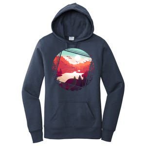 Wilderness Nature Scenery Women's Pullover Hoodie