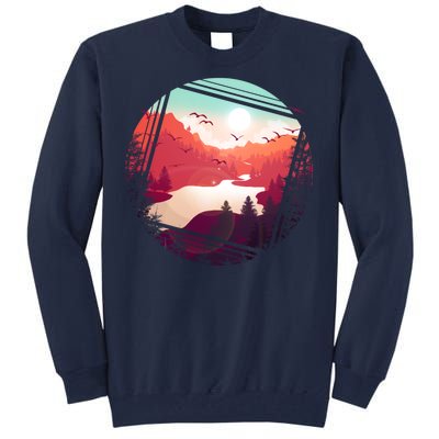 Wilderness Nature Scenery Tall Sweatshirt