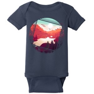 Wilderness Nature Scenery Baby Bodysuit