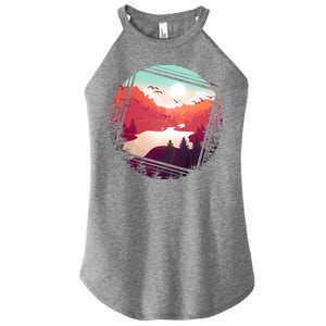 Wilderness Nature Scenery Women's Perfect Tri Rocker Tank