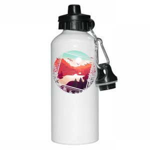 Wilderness Nature Scenery Aluminum Water Bottle