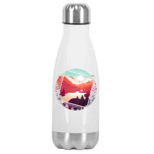 Wilderness Nature Scenery Stainless Steel Insulated Water Bottle