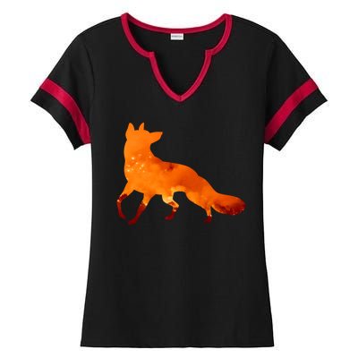 Wildfire Fox Ladies Halftime Notch Neck Tee