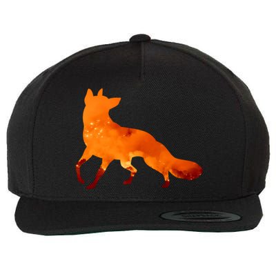 Wildfire Fox Wool Snapback Cap