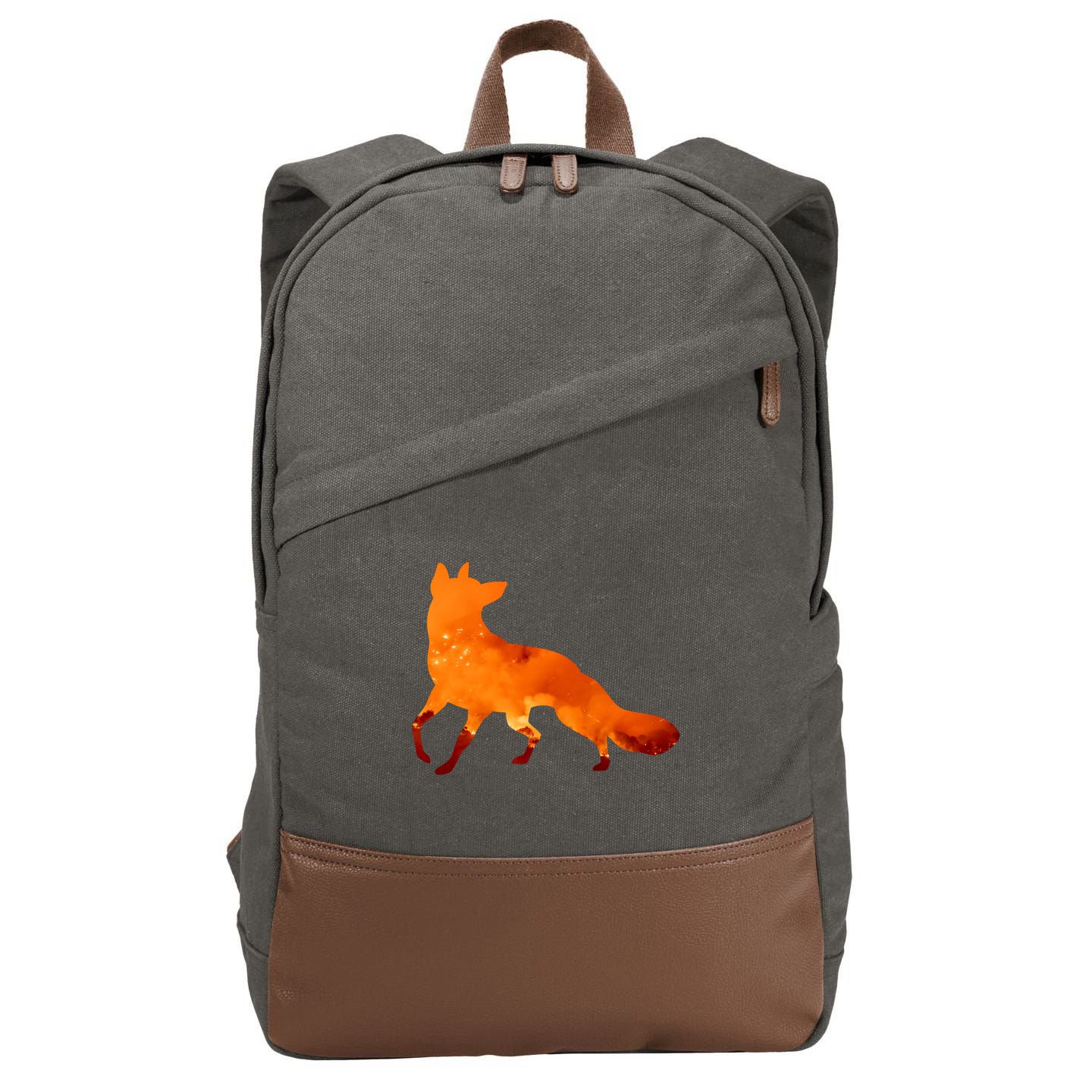 Wildfire Fox Cotton Canvas Backpack