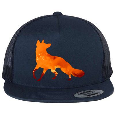 Wildfire Fox Flat Bill Trucker Hat