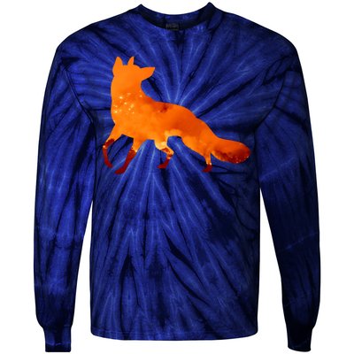 Wildfire Fox Tie-Dye Long Sleeve Shirt