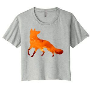 Wildfire Fox Women's Crop Top Tee