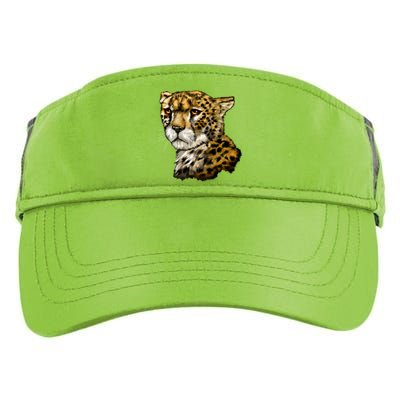 Wildlife - Big Face Cheetah Portrait Adult Drive Performance Visor