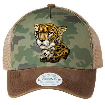 Wildlife - Big Face Cheetah Portrait Legacy Tie Dye Trucker Hat