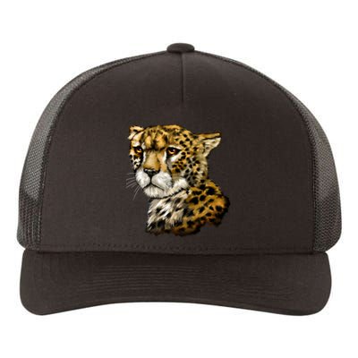 Wildlife - Big Face Cheetah Portrait Yupoong Adult 5-Panel Trucker Hat