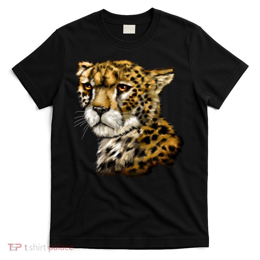 Wildlife - Big Face Cheetah Portrait T-Shirt