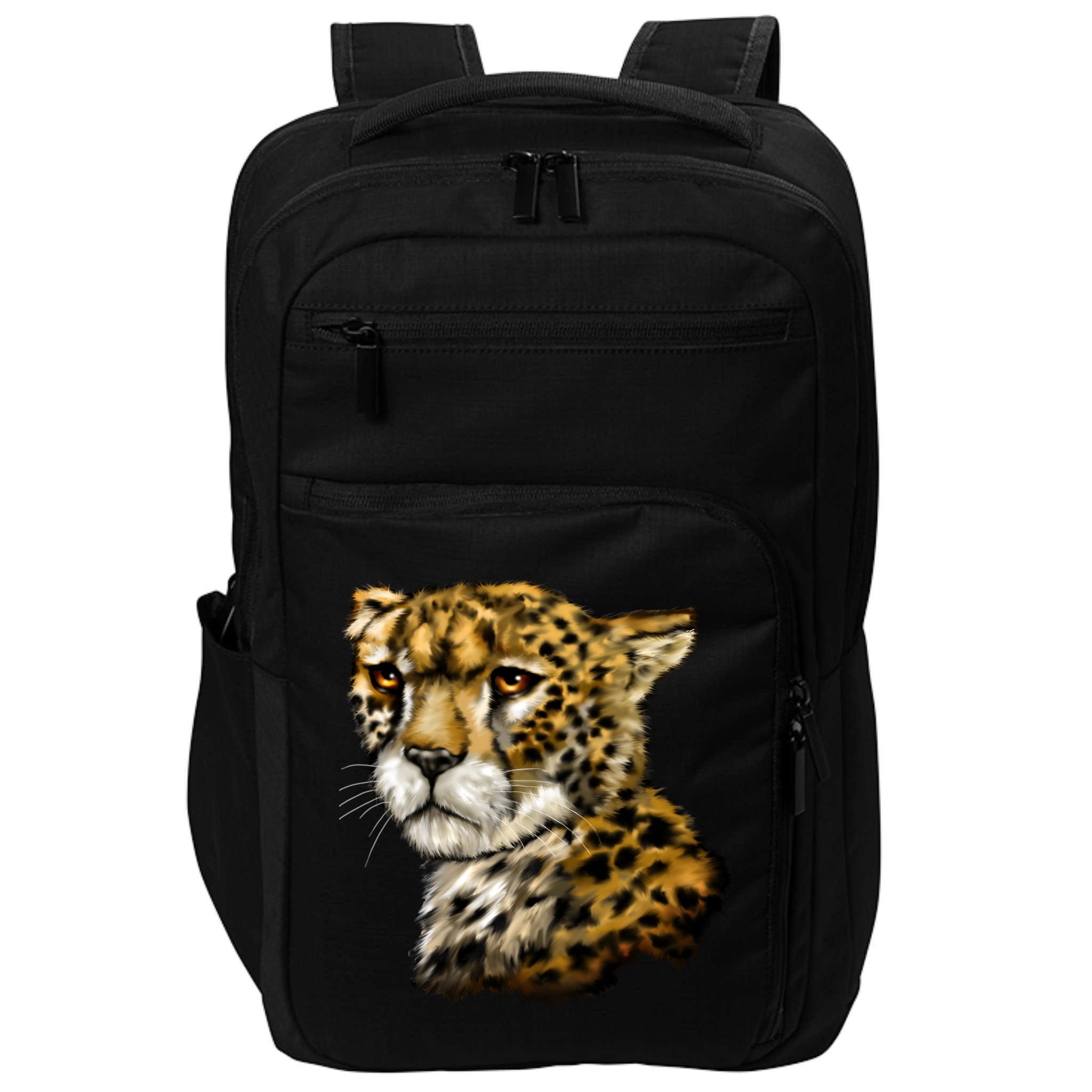 Wildlife - Big Face Cheetah Portrait Impact Tech Backpack