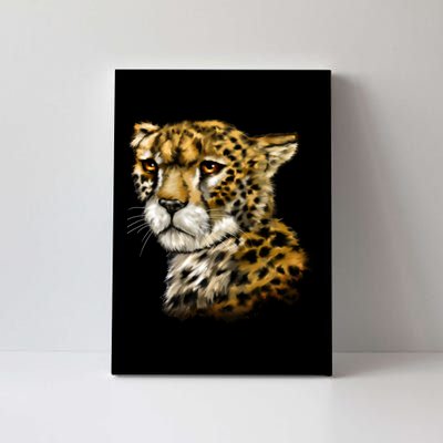 Wildlife - Big Face Cheetah Portrait Canvas