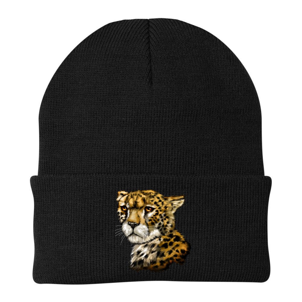 Wildlife - Big Face Cheetah Portrait Beanie