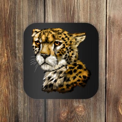 Wildlife - Big Face Cheetah Portrait Coaster