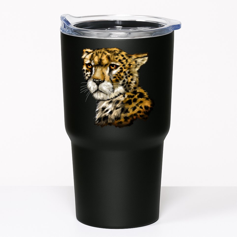 Wildlife - Big Face Cheetah Portrait Tumbler
