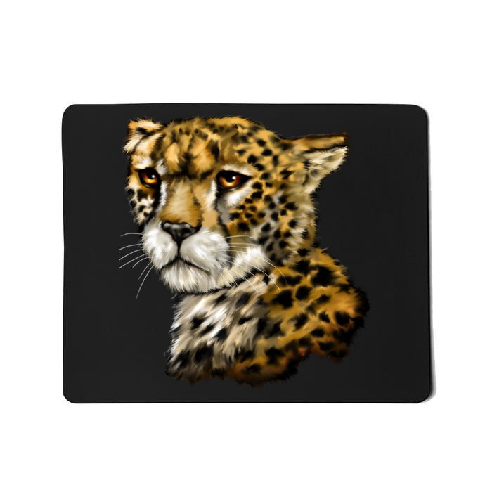 Wildlife - Big Face Cheetah Portrait Mousepad