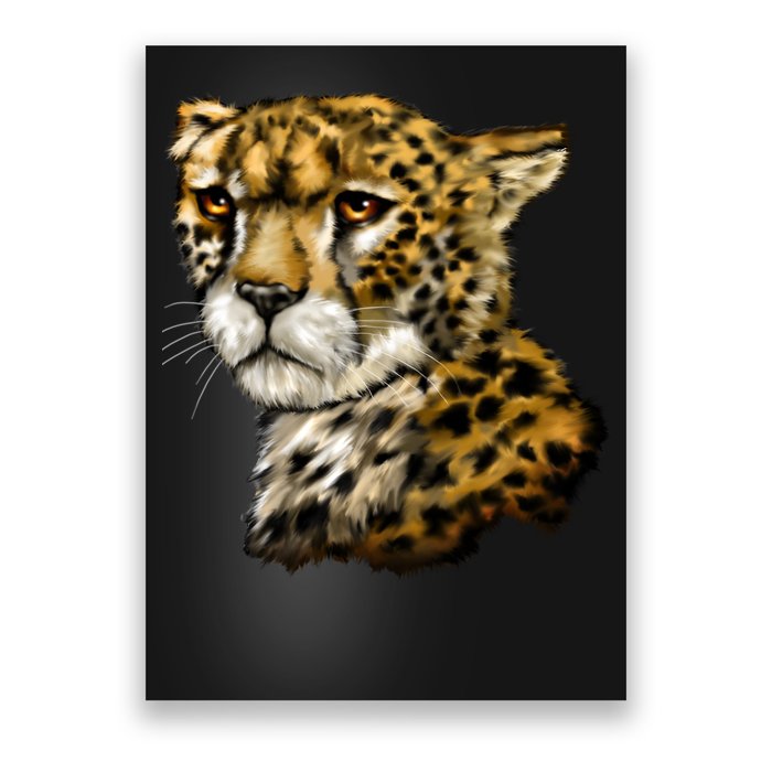 Wildlife - Big Face Cheetah Portrait Poster